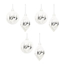 Melrose Frosted Glass Joy Ornament (Set of 6)