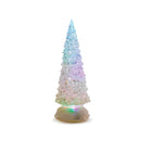 Melrose LED Multicolor Textured Glass Tree (Set of 3)
