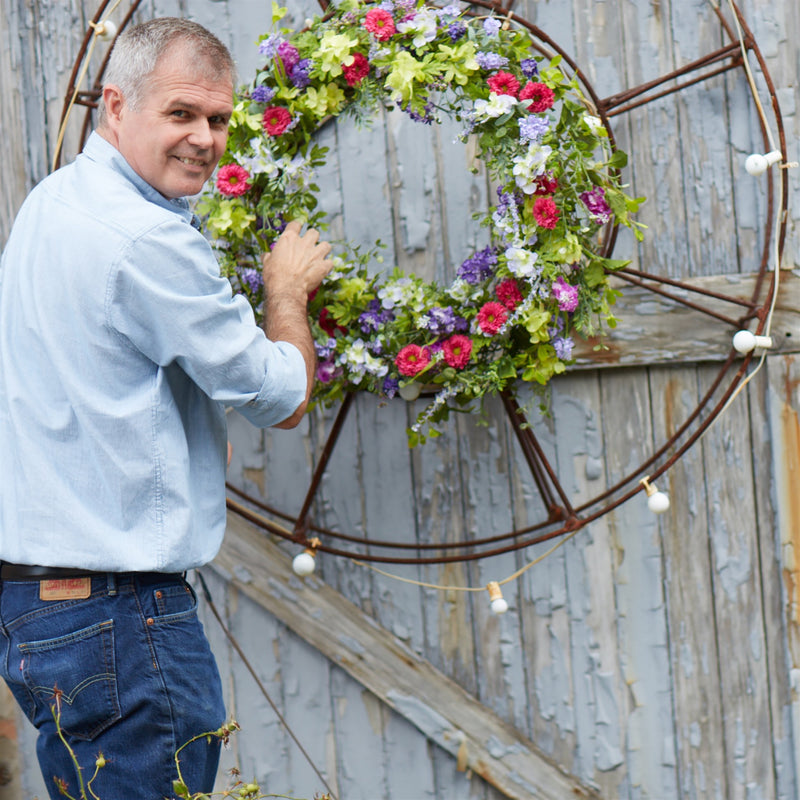 Melrose Mixed Floral Wreath 24"D