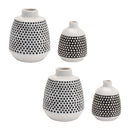 Melrose Bubbled Ceramic Bud Vase (Set of 4)