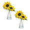 Melrose Sunflower Floral Vase (Set of 2)