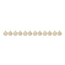 Ribbed Glitter Glass Ball Ornament (Set of 12)