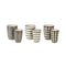 Melrose Wavy Patterned Planter or Vase Set of 6 Planter, Wavy Patterned