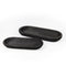 Melrose Wooden Dough Bowl Design Tray (Set of 2)
