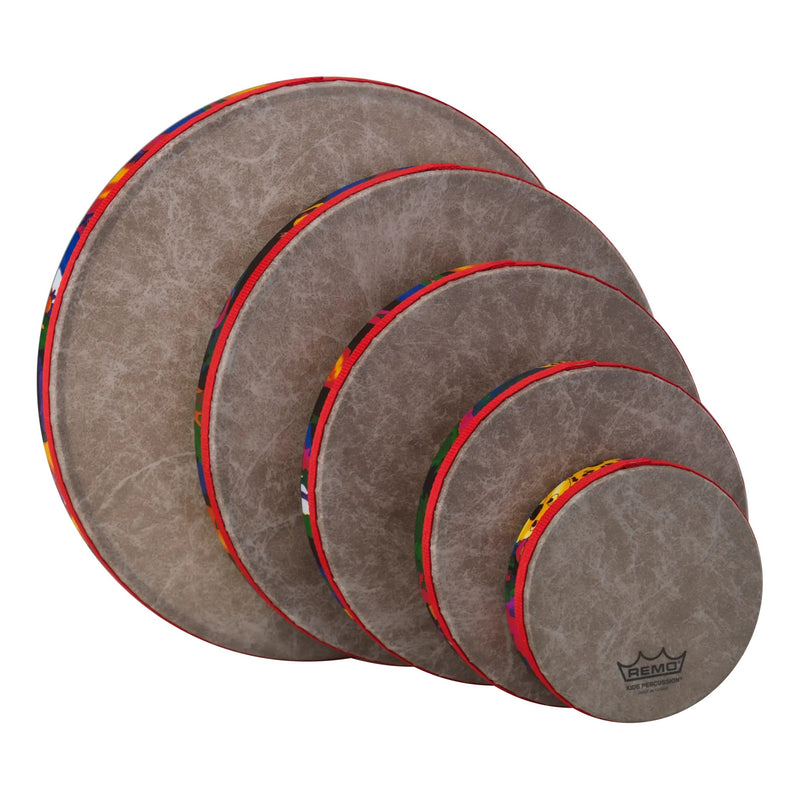 Remo Kids Percussion 5 Piece Frame Drum Pack – Rain Forest Finish – KD-0500-01