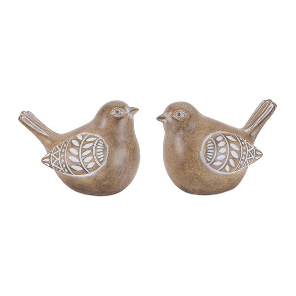 Melrose Resin Bird Figurines (Set of 2)