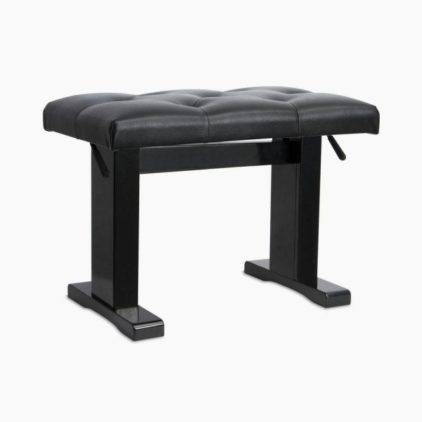 On-Stage KB9503B Height Adjustable Piano Bench with Hydraulic Lift - Black Gloss