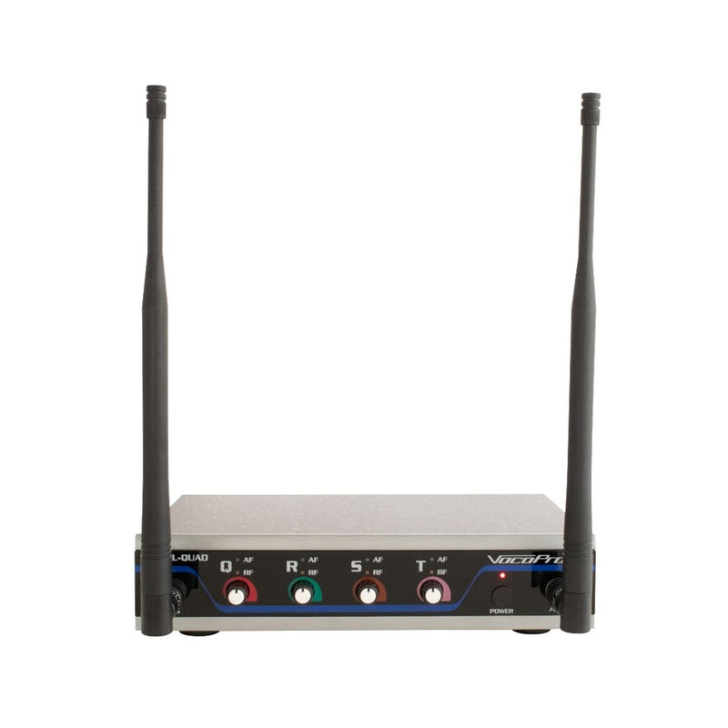 VocoPro Digital-Quad-B-500 4-Channel UHF Wireless Headset & Lapel Mic System