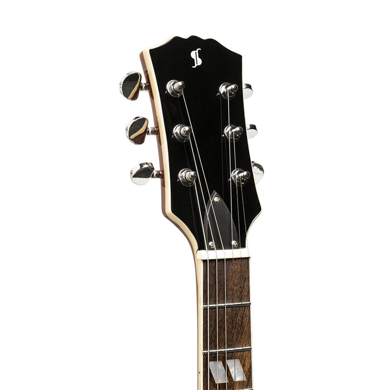 Stagg SEL-DLX TR BLK Deluxe Series Electric Guitar - Transparent Black