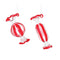 Melrose Glass Peppermint Candy Ornament (Set of 12)