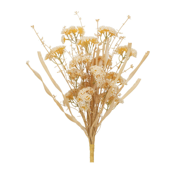 Melrose Beige Floral Grass Bush (Set of 2)