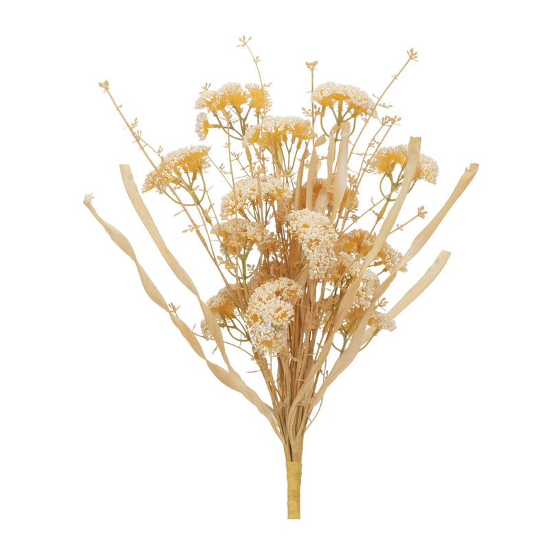 Melrose Beige Floral Grass Bush (Set of 2)