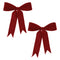 Melrose Red Wired Holiday Bow (Set of 2)