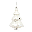 Melrose White Frosted Pine Tree Ornament (Set of 6)