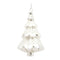 Melrose White Frosted Pine Tree Ornament (Set of 6)