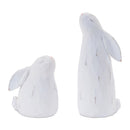 Melrose Carved Bunny Figurine (Set of 4) Multicolor Decor Home Accent