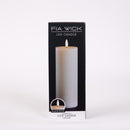 Melrose FIA Wick Ivory Pillar Candle (Set of 2)