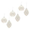 Melrose Jeweled Diamond Glass Ornament (Set of 6)