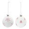 Melrose Frosted Snowflake and Tree Ball Ornament (Set of 12)
