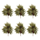 Melrose Pine and Pinecones Spray (Set of 6)