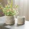 Melrose Porcelain Floral Patterned Planter Set of 2 Planter, Porcelain