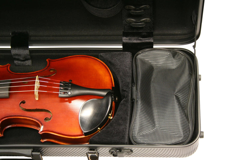 PURE by GEWA Polycarbonate 2.4 Oblong Violin Case - Red/Black - Subway Handle