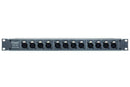 Hosa PDR-369 12-Point XLR Patch Bay – Reversible, Balanced