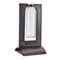 Melrose Glass Bottle Vase in Metal Holder 8"H