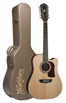 Washburn Heritage 10 Series HD10SCE12 Acoustic Electric Guitar with Free Case