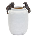 Melrose Dog Pot Hanger (Set of 6) 3.5"H Resin Brown