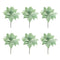 Melrose Glittered Poinsettia Flower Stem (Set of 6)