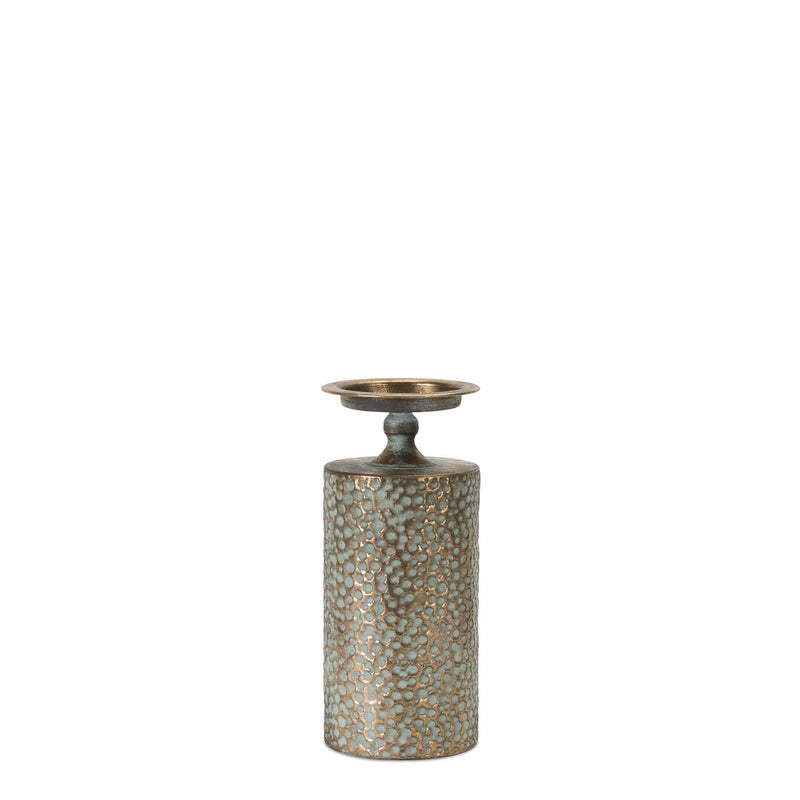 Melrose Hammered Bronze Metal Candle Holder (Set of 3)