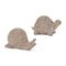 Melrose Floral Turtle and Snail Decor (Set of 2)