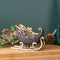 Melrose Elegant Holidy Sleigh Decor 10"L