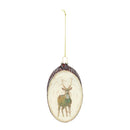 Melrose Deer Disc Ornament (Set of 12)