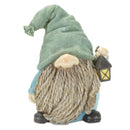Melrose Stone Garden Gnome Figurine with Bird and Lantern Accent (Set of 4)