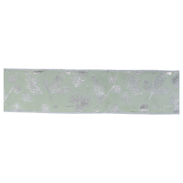 Melrose Stylish Silver Ribbon 4" x 5 Yds.