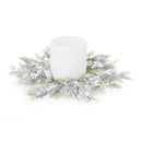 Melrose Flocked Cedar Wreath 15"D