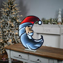 Melrose Santa Half Moon Ekkolight 23"H