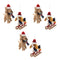 Melrose Plush Ski and Sled Dog Ornament (Set of 6)