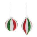 Melrose Ribbed Glass Ornament (Set of 12)