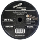 Audiopipe Flexible ECA Power Cable 4 Gauge 250 Foot  Black PSV4BLK