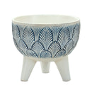 Melrose Geometric Leaf Planter with Legs Set of 2 Planter