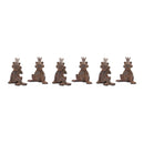 Melrose Royal Sitting Frog Figurine (Set of 6)