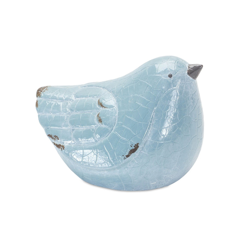 Melrose Cracked Terra Cotta Bird Figurine with Distressed Finish (Set of 4)
