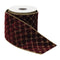Melrose Ornate Diamond Pattern Wired Ribbon (Set of 2)