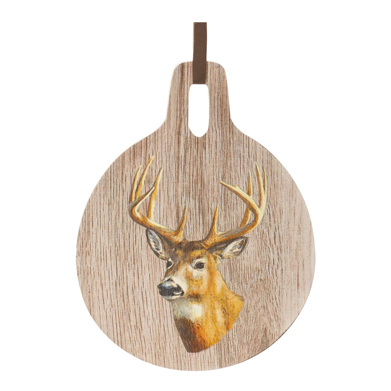 Melrose Deer Print Cutting Board Decor 7.75"D