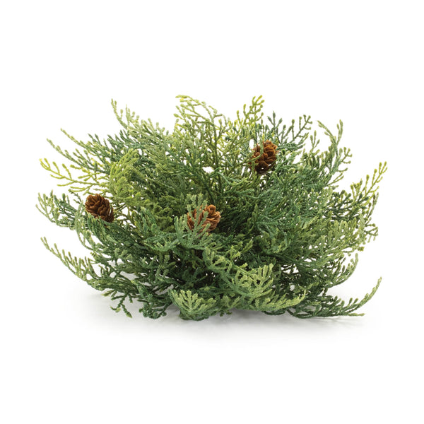 Melrose Cedar Pinecone Half Orb (Set of 2)