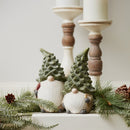 Melrose Terra Cotta Gnome Figurine with Pine Tree Hat (Set of 2)
