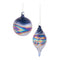 Melrose Iridescent Swirled Glass Ornament (Set of 12)